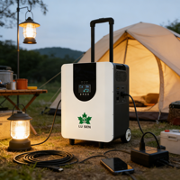 Plus de 8000 cycles, garantie 10 ans, système de stockage d'énergie portable certifié CE, batterie portable tout-en-un