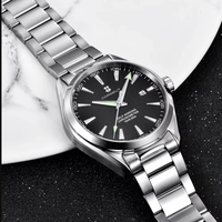 Montre-bracelet mécanique automatique Corgeut 41 mm de luxe avec mouvement MIYOTA 8215 pour homme