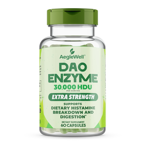 AegleWell OEM ODM AegleWell Enzima DAO 30.000 HDU 60 Capsule Etichetta Privata Integratore Digestivo per la Decomposizione dell'Ormone Histamina - Product Image 1