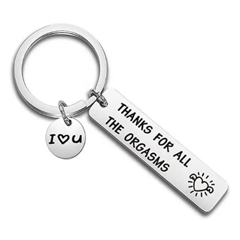 Manufacture custom engraved special meaning 304 stainless steel keychain