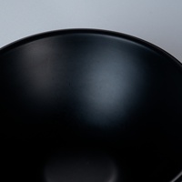 Usine de haute qualité 4.3 ''mélamine vaisselle japonais 100% mélamine couleur noire bol rond stocké en gros