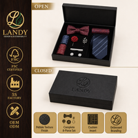 Boîte cadeau de luxe en bois noir mat avec doublure en velours pour l'emballage de lames en acier, vente en gros d'articles de cuisine haut de gamme OEM