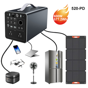สถานีไฟฟ้าพกพา 600W 577.2Wh กำลังไฟ 600 วัตต์ แบตเตอรี่ลิเธียมแบบเทอร์นารี ชาร์จซ้ำได้ เหมาะสำหรับการตั้งแคมป์กลางแจ้ง ขายดี - Product Image 1