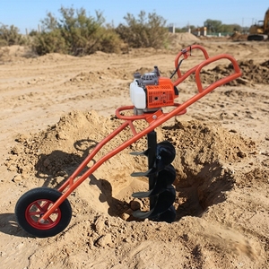 Perforadora de Tierra a Gasolina con Ruedas, 52cc, para Cercas y Plantaciones - Product Image 4