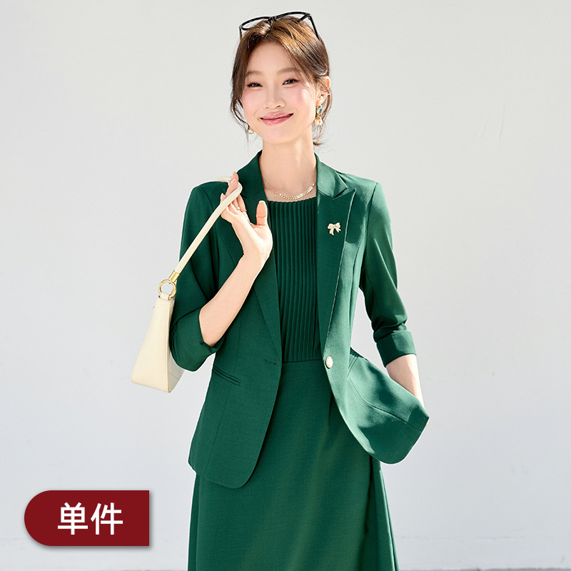 green suit