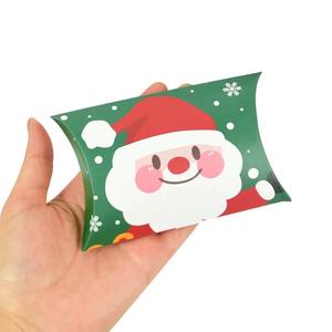Günstige Papier kissen personal isierte Frohe Weihnachten Chocolate Candy <span class=keywords><strong>Box</strong></span> Verpackung für Geschenke - Product Image 5