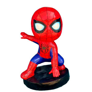 Estatua de Spider-Man, Los Vengadores de Marvel, figuras artesanales de resina, esculturas de héroes de dibujos animados para adornos de centros comerciales, escenas de animación - Product Image 6