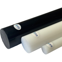Barre ronde en nylon HDPE noir, diamètre 90 mm, barre en polyamide, barre en nylon d'ingénierie PA6
