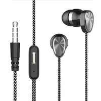 3.5mm Jack Écouteurs Filaires Écouteurs Écouteurs Puissant Basse Écouteurs Filaire Écouteurs avec Micro
