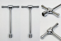 Outil de réparation automobile métrique chromé de haute qualité pour bricolage OEM 45 #   Clé à douille en acier de type T, 1000 lb-pi, poignée ergonomique, garantie de 3 ans
