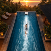 Gegenstrom-Schwimmgerät Laminar-Flow-Pool Schwimmstrahl-Wasserantriebssystem Endlos-Pool-Ausrüstung für Zuhause und Hotel