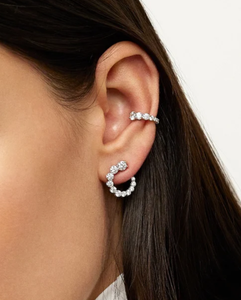 Pendientes Largos Personalizados de Plata de Ley 925 con Circonitas Cúbicas, Baño de Oro Vermeil, Bajo MOQ, Fábrica Panyu - Product Image 3