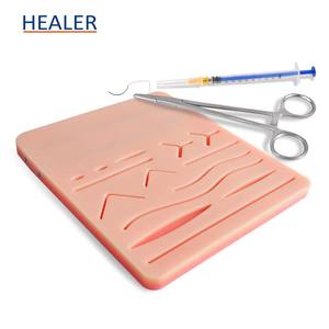 Tappetino di allenamento 2 in 1 per sutura e iniezione IV 14 ferite Pre-tagliate e 2 vene per studenti di medicina e medici praticano - Product Image 4