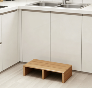 Escabeau en bambou de qualité supérieure pour la maison, étagère de rangement multifonctionnelle pour la cuisine, la salle de bain, les <span class=keywords><strong>toilettes</strong></span> - Product Image 4