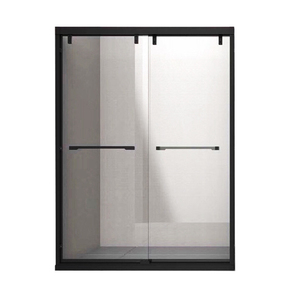 Cabina de Ducha Transparente <span class=keywords><strong>con</strong></span> Diamantes Personalizada, <span class=keywords><strong>con</strong></span> Bisagra Ajustable para Instalación en Paredes Irregulares del Baño - Product Image 3