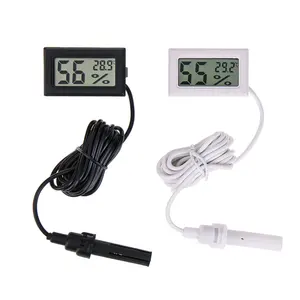 Electronic Digital with Waterproof Probe Thermometer thermo-hygrometer for Reptile Cage