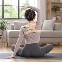 Correcteur de posture respirant réglable certifié CE pour homme et femme avec sangle de soutien dorsal pour soulager les douleurs du haut du dos