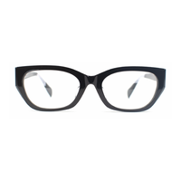 Montures de lunettes optiques rectangulaires audacieuses en acétate avec option de branches colorées pour lunettes de vue unisexe OEM ODM