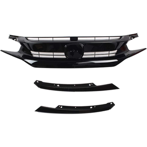 Grille de pare-chocs avant pour Honda <span class=keywords><strong>Civic</strong></span> 2016 2017 <span class=keywords><strong>2018</strong></span> Noir brillant Coupé Berline 10e génération 2045FY157-N - Product Image 2