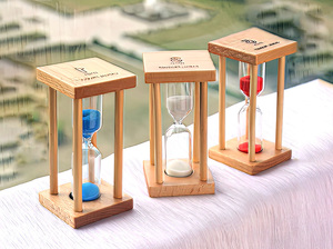 Sáng Tạo Bằng Gỗ Bốn Trụ Cột Đồng Hồ Cát Hẹn Giờ <span class=keywords><strong>1</strong></span>/3/<span class=keywords><strong>5</strong></span> Phút Vuông Đồng Hồ Cát Cho Trang Trí Nội Thất Đám Cưới/Sinh Nhật Món Quà Hoàn Hảo - Product Image 6