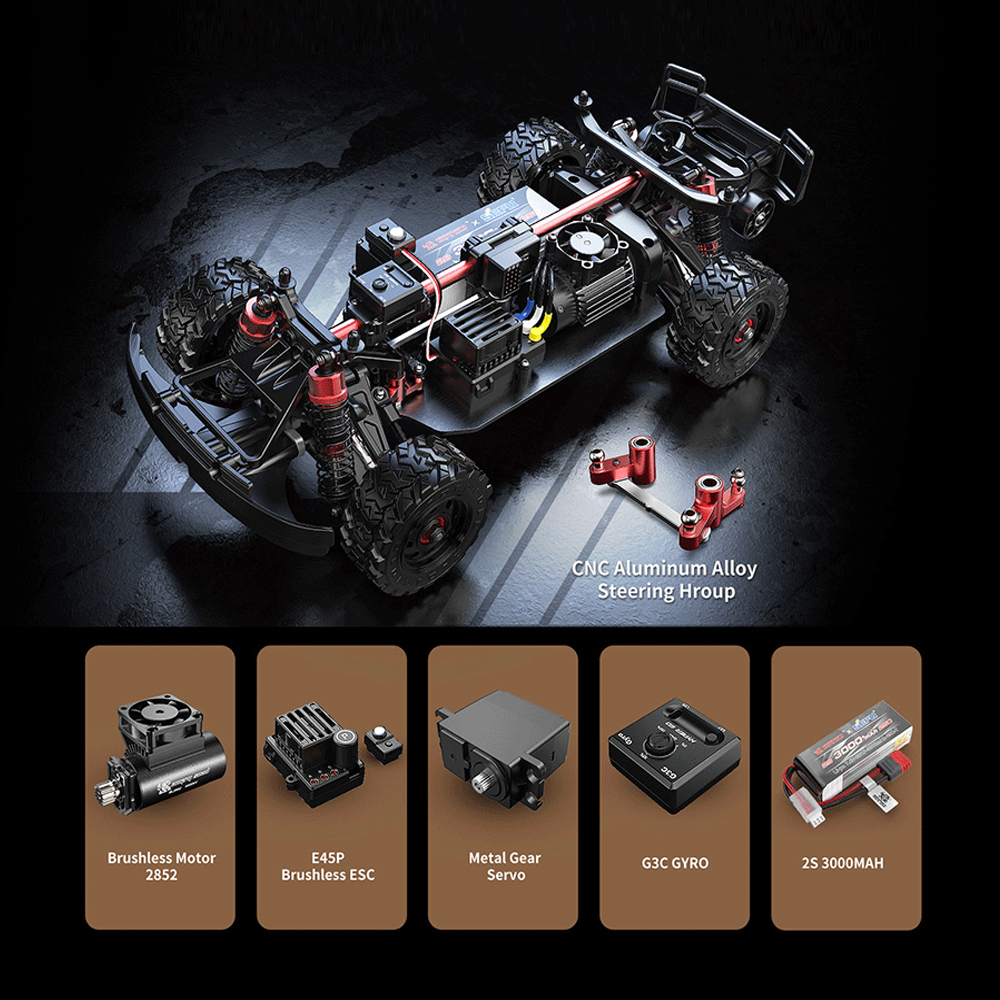New HOSHI MJX 14211 Brushless 1/14 Scale Off-Road RC Car - High