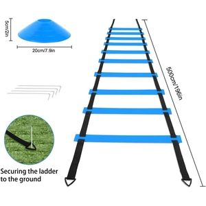 Kit de Escalera de Agilidad para Entrenamiento de Velocidad y Calentamiento de Atletas de Fútbol, Baloncesto y Otros Deportes - Product Image 6