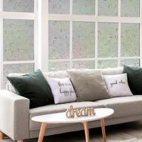 Phoenix Moderne PVC 3D Dekorative Fenster-Sichtschutzfolie Statisch Haftend Ohne Klebstoff Buntglas-Fensteraufkleber