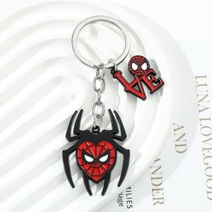 Metal Enamel Spider Man Keychain 3D Alloy Pendant Charm Key <strong>Ring</strong> Super Hero Love Keychain Cute Gift for Fans - Product Image 5