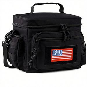 Sacs à déjeuner tactiques pour hommes, fabriqués en usine, pour adultes, avec système MOLLE, imperméables, en polyester isolé, grand sac à déjeuner pour femmes - Product Image 1
