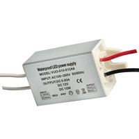 Moteur électrique CCTV, peut être utilisé avec CE SAA ETL, 110v 240v AC à DC, 1-6W 10W 12W 15W 0.5a 1amp, taille mini, IP67, alimentation LED