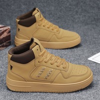 Soldes : Baskets montantes tendance pour hommes, style coréen, nouvelle collection printemps, polyvalentes, rehaussantes, décontractées et sportives