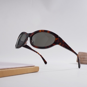 Trendy Tortoise Black Small Oval Sunglasses Retro Sun Glasses Women Men UV400 Protection Vintage Hip Hop Street Style <b>Eyewear</b> - Product Image 5