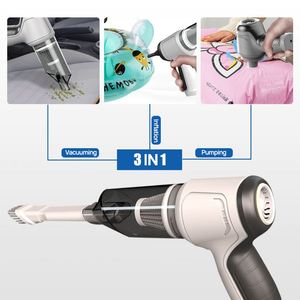 Aspirateur de voiture portable intelligent 120W avec charge USB, 3 buses de nettoyage, pour tapis, sec et humide - Product Image 3