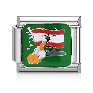 Modular Bracelet <b>Titanium</b> Steel Cartoon Charm Unisex DIY Jewelry Set - Product Image 2