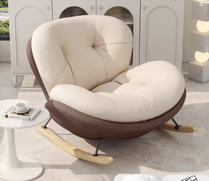 Silla <span class=keywords><strong>Columpio</strong></span> Moderna para Interiores |   Cómodo Sofá Lounge para Balcón y Dormitorio |   Elegante Sillón Individual con Reposabrazos - Product Image 5