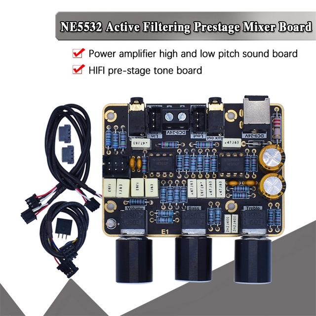 official NE5532 modulation board active band filter power amplifier board prestage HIFI premodule general purpose dual amplifier