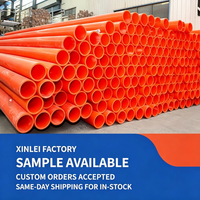Conduit MPP orange direct usine pour installation de câbles sans tranchée, tuyau à paroi pleine haute résistance résistant aux UV