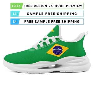 Chaussures de sport personnalisées en gros <span class=keywords><strong>avec</strong></span> nom d'équipe, série OEM ODM, impression à la demande, logo personnalisé, baskets respirantes FN079-26027049-1 - Product Image 3