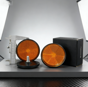 Autocollant universel pour moto, vélo électrique, plaque réfléchissante ronde, feuille réfléchissante, réflecteur, avertissement de freinage nocturne - Product Image 5