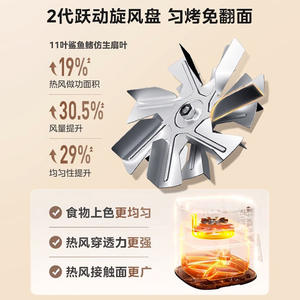 Freidora de Aire Midea 5.8L Eléctrica Todo en Uno, Horno de Cocción Visual sin Necesidad de Voltear, con Revestimiento Cerámico, Cocción Rápida, Fácil de Limpiar - Product Image 2