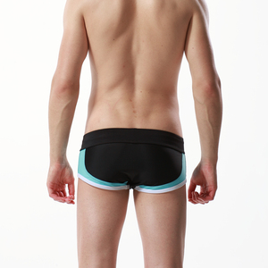 Costume da bagno da <span class=keywords><strong>uomo</strong></span> a righe Sexy in Nylon traspirante e rigonfiamento mutande da bagno pantaloncini da bagno da <span class=keywords><strong>uomo</strong></span> - Product Image 6