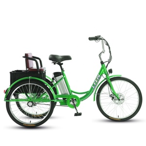 Electric Tricycle With Safety Child Seat Leisure 3 Wheel E <strong>Bike</strong> Long Range Electric Trike for Women Daily Commute <strong>Pick</strong> Children - Product Image 6