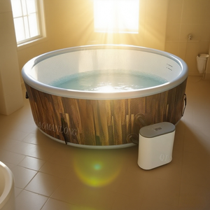Spa <span class=keywords><strong>gonflable</strong></span> de baquet chaud de conception moderne avec les jets apaisants extérieurs portatifs pour le <span class=keywords><strong>jacuzzi</strong></span> avec la couverture - Product Image 6