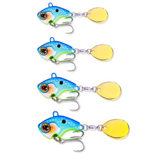 Vente en gros VIB035~038 9g/13g/16g/22g Leurres de pêche artificiels en métal à vibration avec paillettes rotatives pour la pêche au <span class=keywords><strong>saumon</strong></span> en rivière - Product Image 2