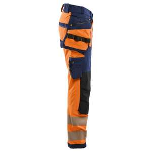 BLAKLADER - 112216485389D112 Pantalones de alta visibilidad Elásticos en 4 direcciones Naranja/Azul marino-EAN 7330509906910 ROPA DE TRABAJO DE LA HI-VIS - Product Image 4