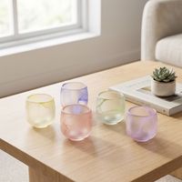 Tasse à thé en verre givré faite à la main, 80 ml, style classique transparent, réutilisable, tasse individuelle pour la dégustation du thé Kung Fu
