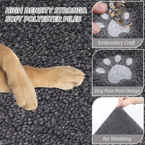 Tapis <span class=keywords><strong>de</strong></span> couloir absorbant 32x70 pouces à boucles tuftées, imprimé animal, anti-dérapant, lavable, pour patte <span class=keywords><strong>de</strong></span> chien boueuse - Product Image 2