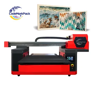 Impresora de formato ancho Plano Grande Dtg 6090 3,2 M 2513 Impresora UV multifunción Led plana de madera