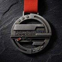 [Design 2026] Médailles de sport personnalisées de haute qualité pour vainqueurs de compétitions de grappling, en métal avec relief 3D et cordon de sublimation pour événements