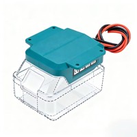 Adaptateur compatible avec batterie 18V BL1860, matériau ABS, convertisseur DIY avec câble pour batteries au lithium